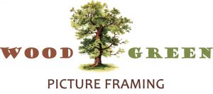 Wood green picture framing